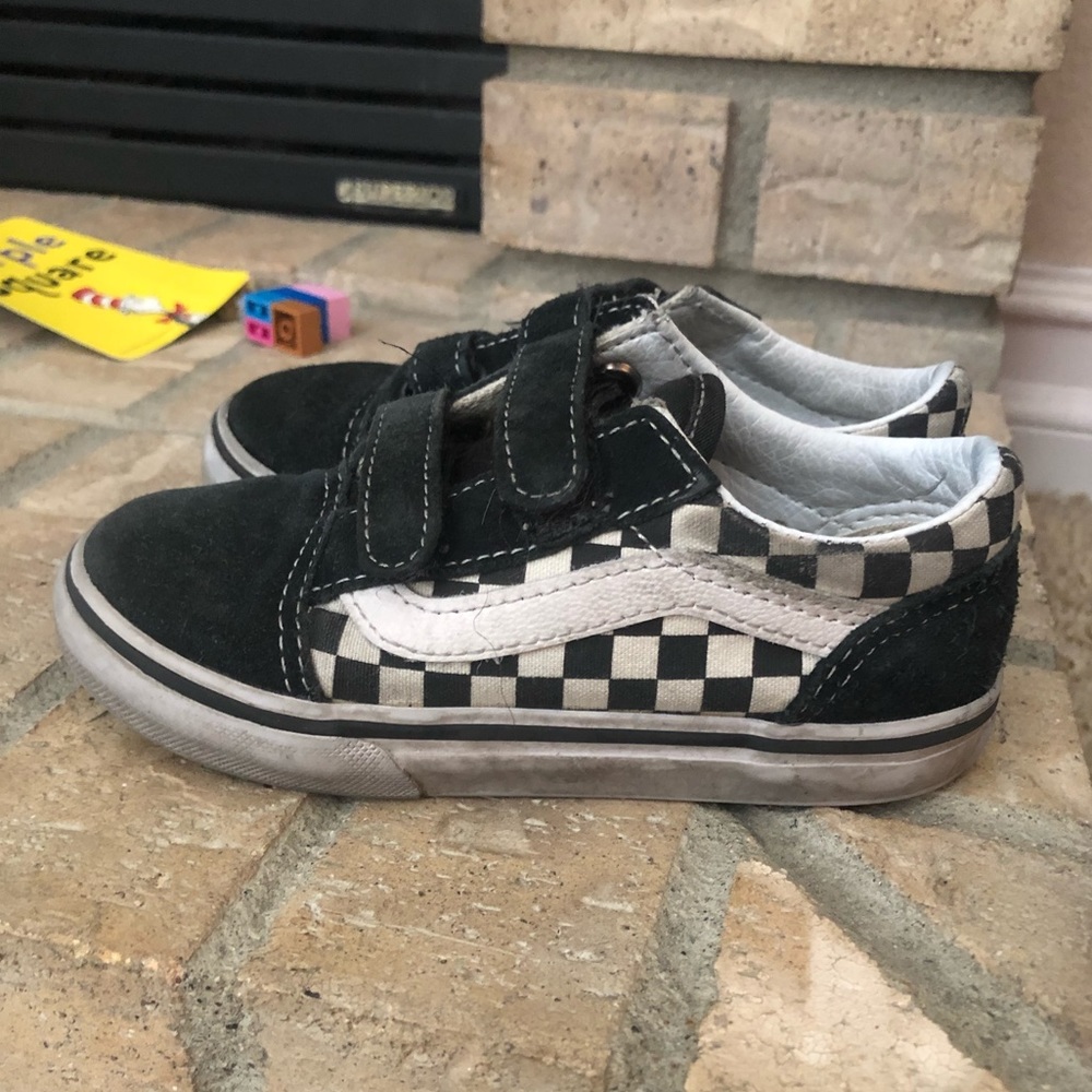 Vans Toddler Primary Check Old Skool V- Sz 9 Tod.